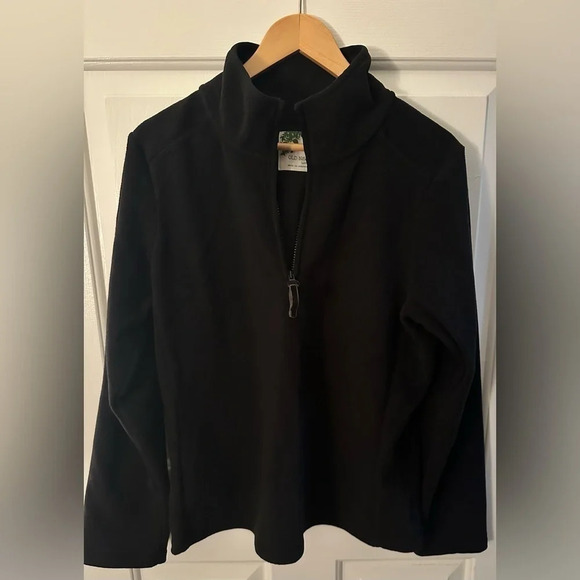 Old Navy Women’s Black 3/4 Zip Fleece Size Large - Picture 1 of 4